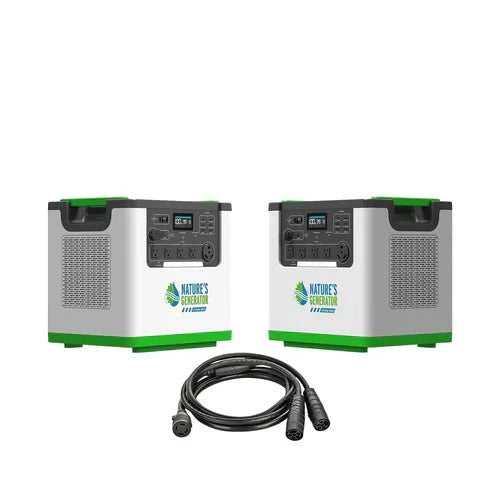 Natures Generator 2 x Lithium 3600 With Combiner (7200W/6144Wh)