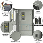 Natures Generator 30A Automatic Generator Transfer Switch + Semi Flush Mount