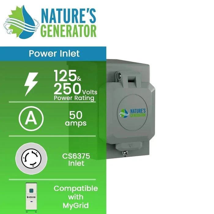 Natures Generator 50A Power Inlet Box