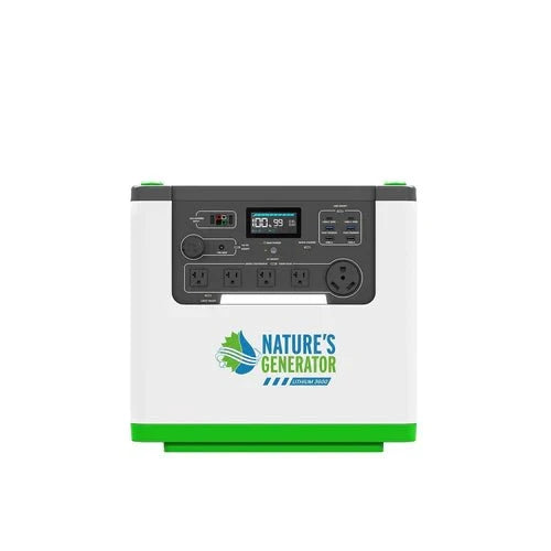 Natures Generator Lithium 3600 Power Station (3600W/3072Wh)