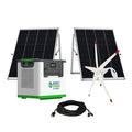Natures Generator Lithium 3600 With 2 x 100W Monocrystalline Solar Panel + Wind Turbine