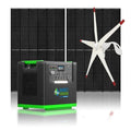 Natures Generator Lithium 6000 Solar Generator With 410W Rigid Solar Panels + Wind Turbine - Off Grid Stores