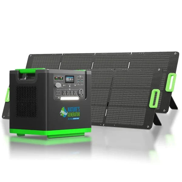 Natures Generator Lithium 6000 Solar Generator With Solar Panels - Off Grid Stores