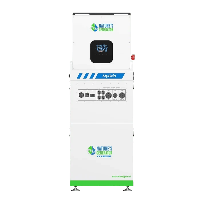 Natures Generator MyGrid 10k + 8 x 410W Rigid Panels + 50A Manual Transfer Switch + GFCI Box + Smart Plug
