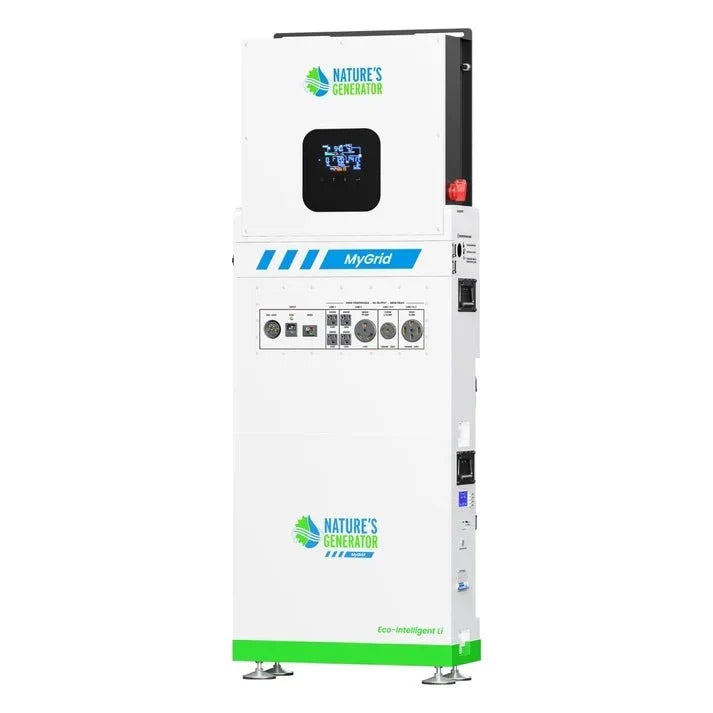 Natures Generator MyGrid 10K + Solar Battery + 125A Automatic Transfer Switch