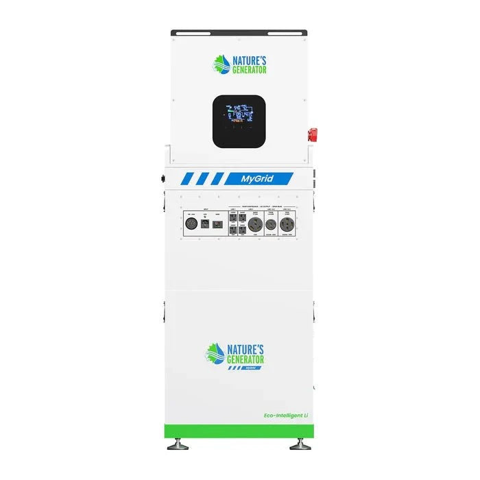 Natures Generator MyGrid 10K Whole Home Generator With Solar Battery