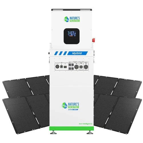 Natures Generator MyGrid 10K With 4 x 400W Folding Solar Panel