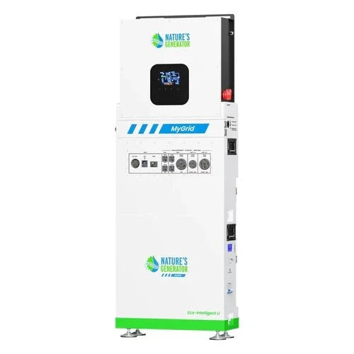 Natures Generator MyGrid 10K With Solar Battery + 8 x 410W Rigid Solar Panel + 350W Wind Turbine