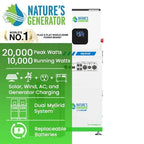 Natures Generator MyGrid 10K Solar Generator With 4 x 410W Rigid Solar Panels + 50A Automatic Transfer Switch