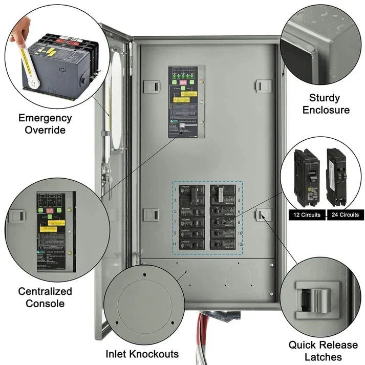 Natures Generator Pre-Wired 50A Automatic Transfer Switch
