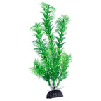 Green Plastic Aquarium Decoration Plants 20cm (Pack of 6)