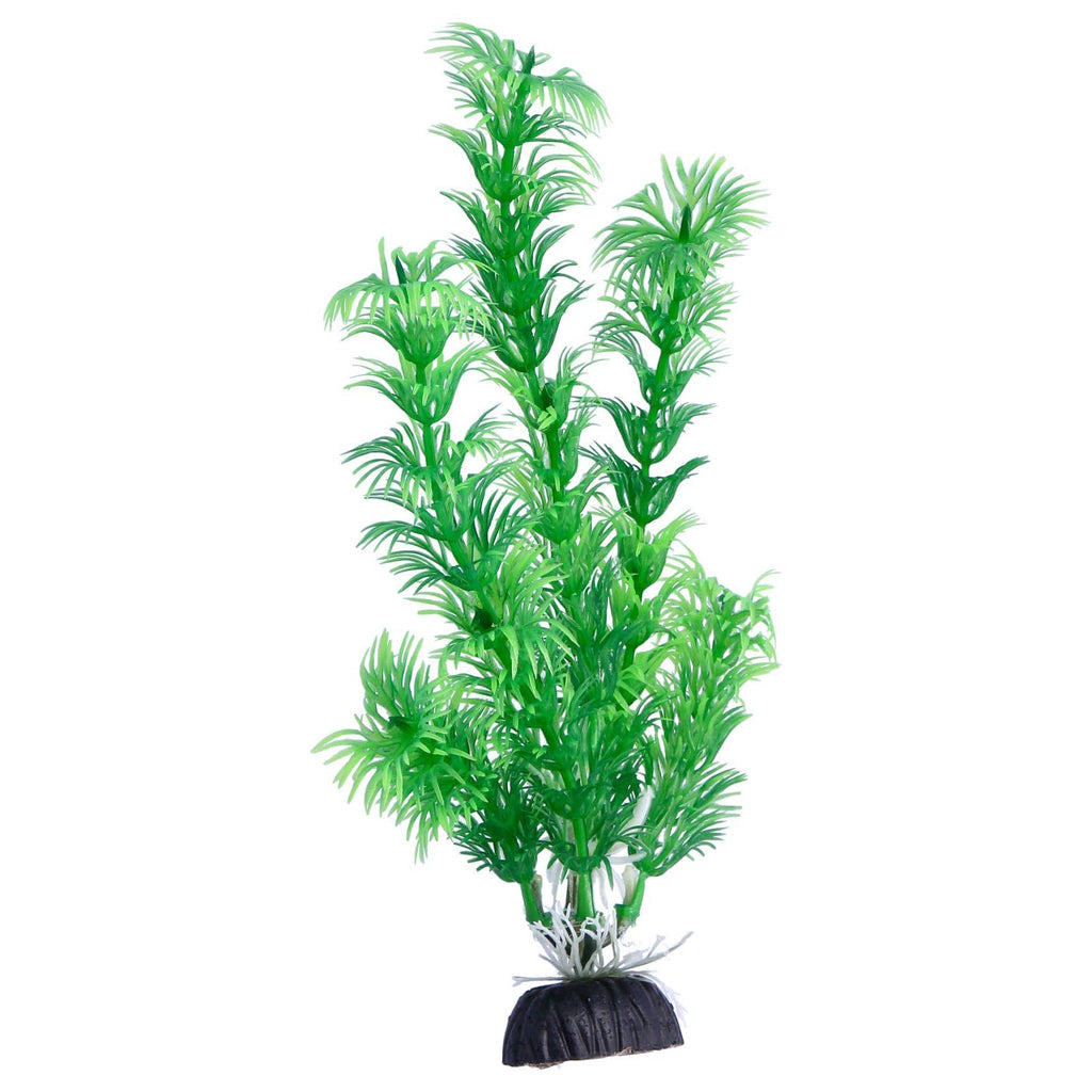 Green Plastic Aquarium Decoration Plants 20cm (Pack of 6) (Reward)