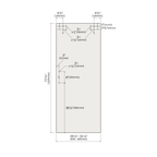 Slider Door Panels - Left Hand French Silk Screen Sliding Glass Shower Door Panel