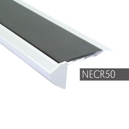 NECR50 End Caps For NALR50 - Vision Light Down - 76.5x26mm Non Slip Stair Nosing - 2 Pack