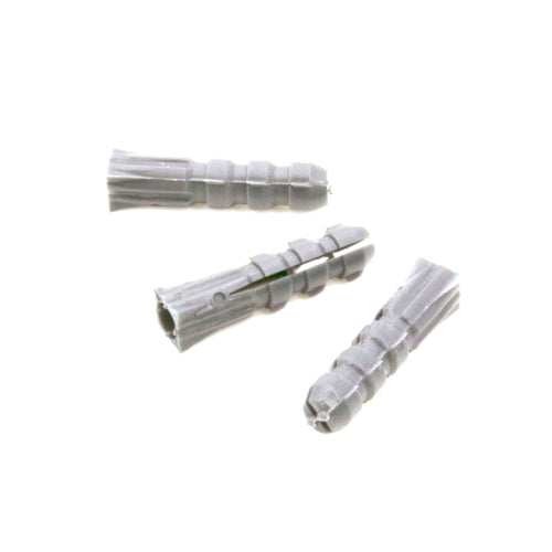 FHC Ribbed Wall Anchors Without Shoulders [1/4" x 1"] 100/pk - NFC1349