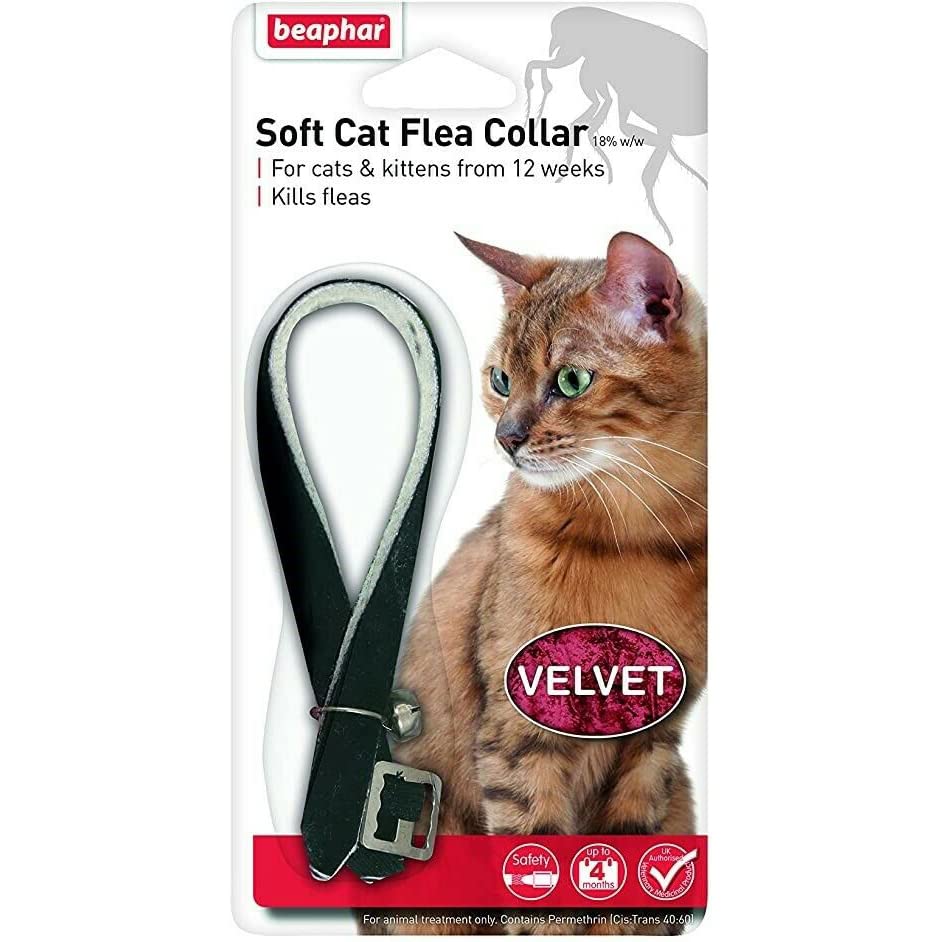 Beaphar Cat Flea Collar with Safety Elastic & Bell