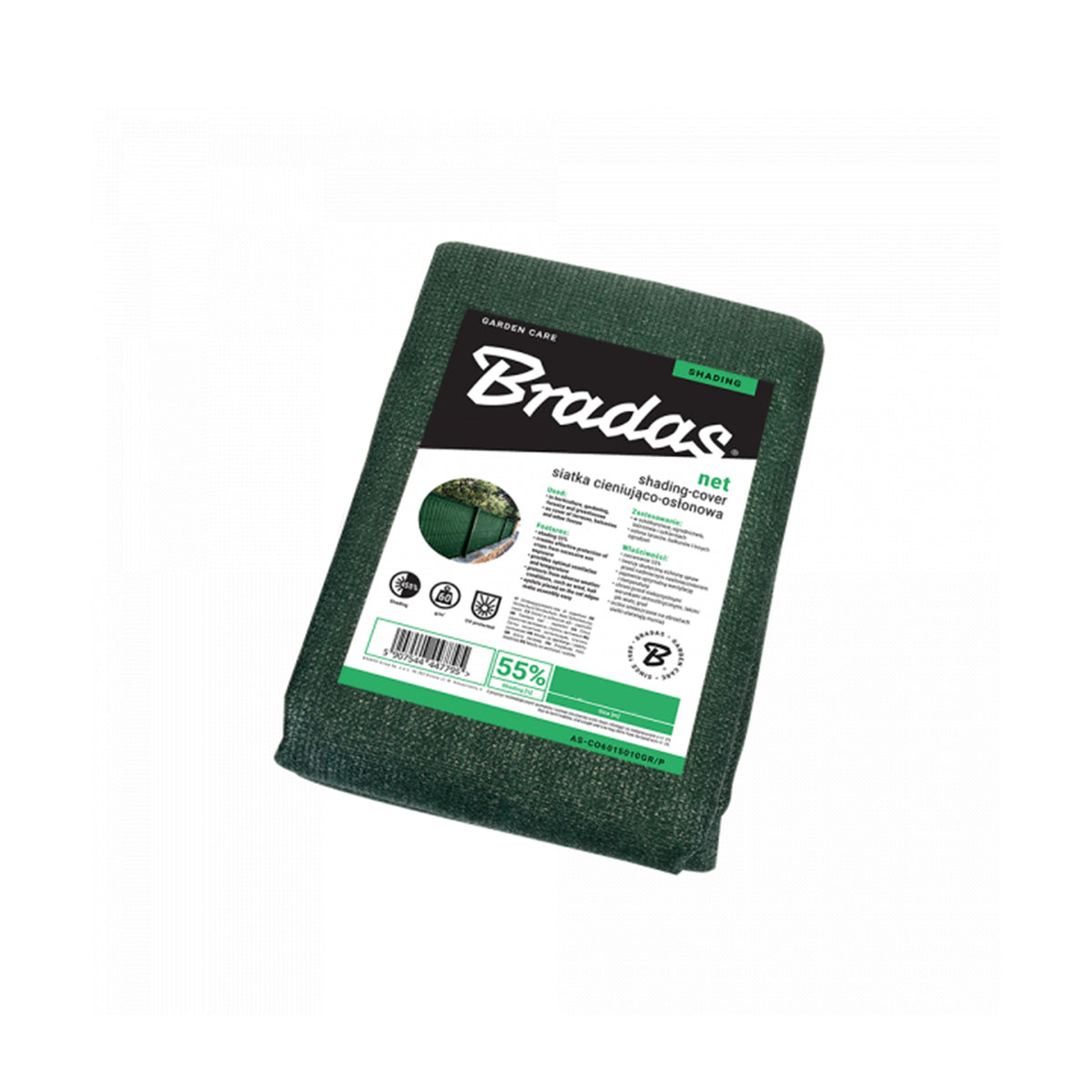 Garden Shade Net 55% 60g Green 2m x 10m