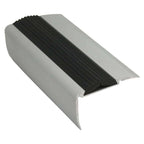 NRE05 54 x 30mm Anodised Aluminium Non Slip Rubber Stair Nosing Edge Trim