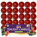 Scented Tea Light Candles | 4 Hour Burn Fragrance | 15-30 Pack