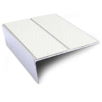 NSL10 Tredsafe Aluminium Non Slip Stair Nosing Edge Trim 85 x 32mm with PVC Insert Rakeback