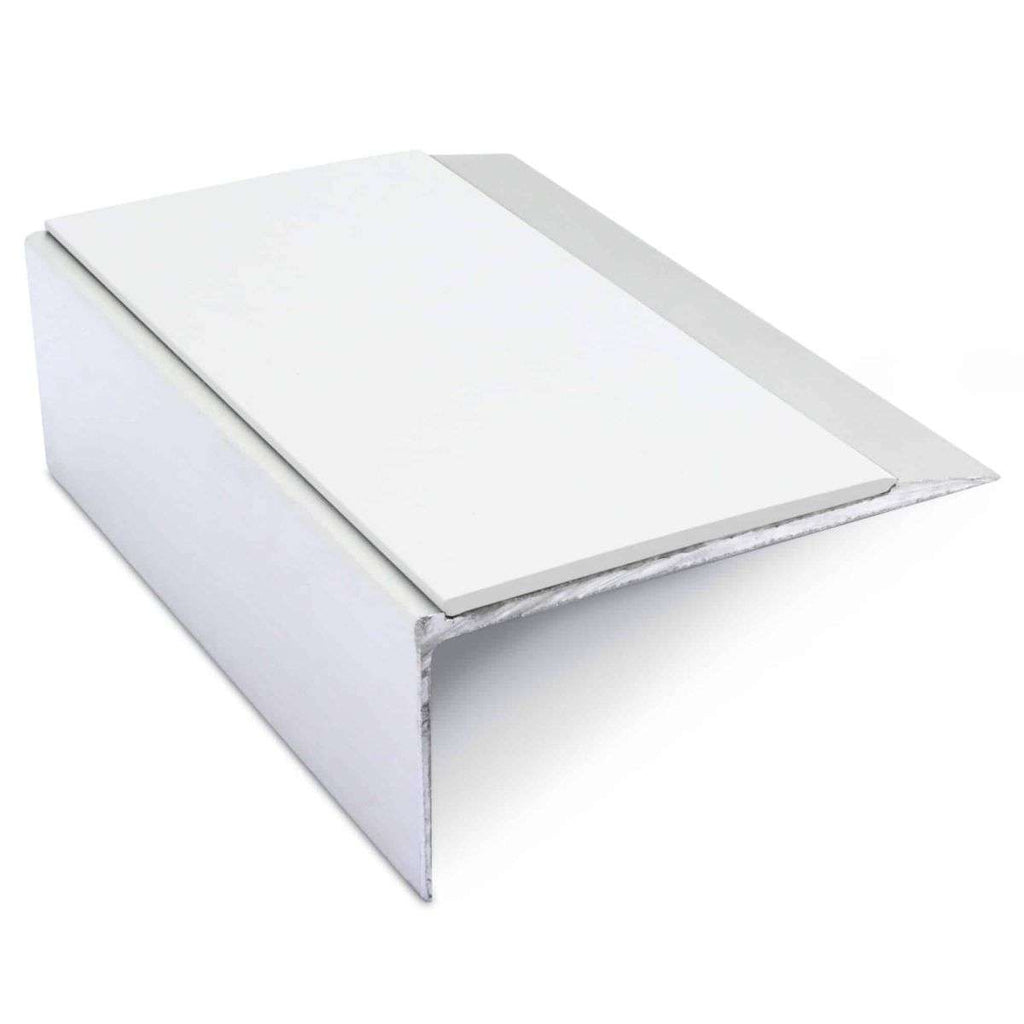NSL15 Aluminium Non Slip Stair Nosing Edge Trim 66 x 32mm with PVC Insert