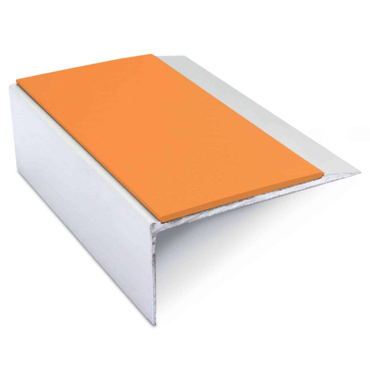 NSL15 Aluminium Non Slip Stair Nosing Edge Trim 66 x 32mm with PVC Insert