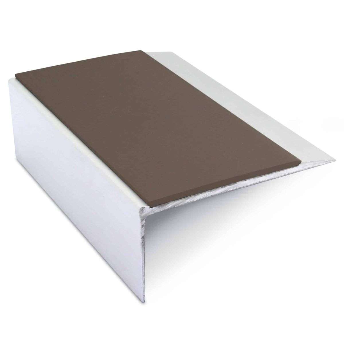 NSL15 Aluminium Non Slip Stair Nosing Edge Trim 66 x 32mm with PVC Insert