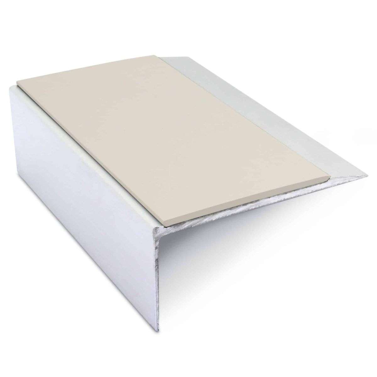 NSL15 Aluminium Non Slip Stair Nosing Edge Trim 66 x 32mm with PVC Insert