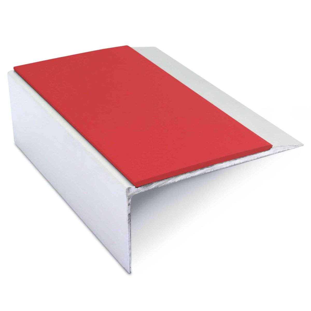 NSL15 Aluminium Non Slip Stair Nosing Edge Trim 66 x 32mm with PVC Insert