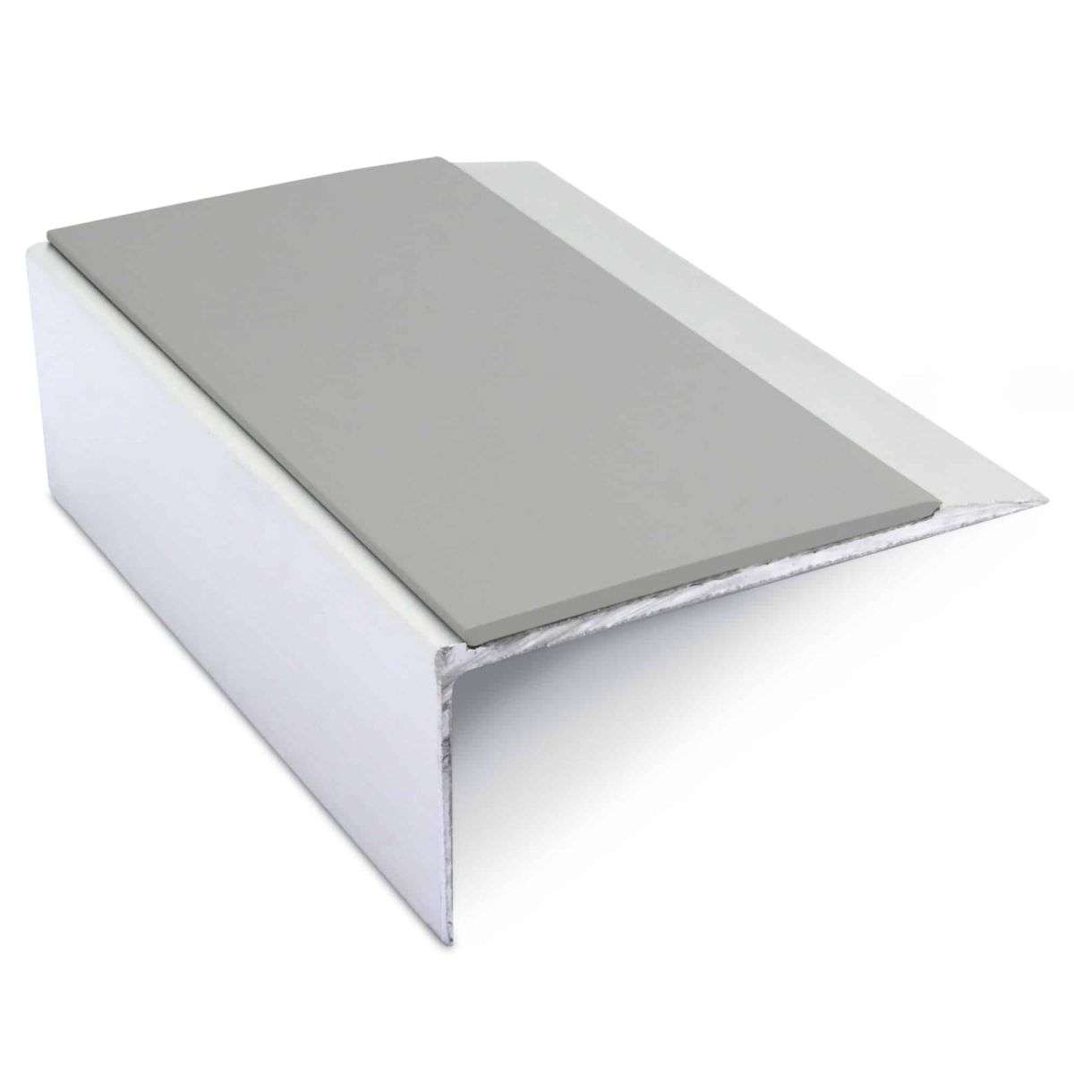 NSL15 Aluminium Non Slip Stair Nosing Edge Trim 66 x 32mm with PVC Insert