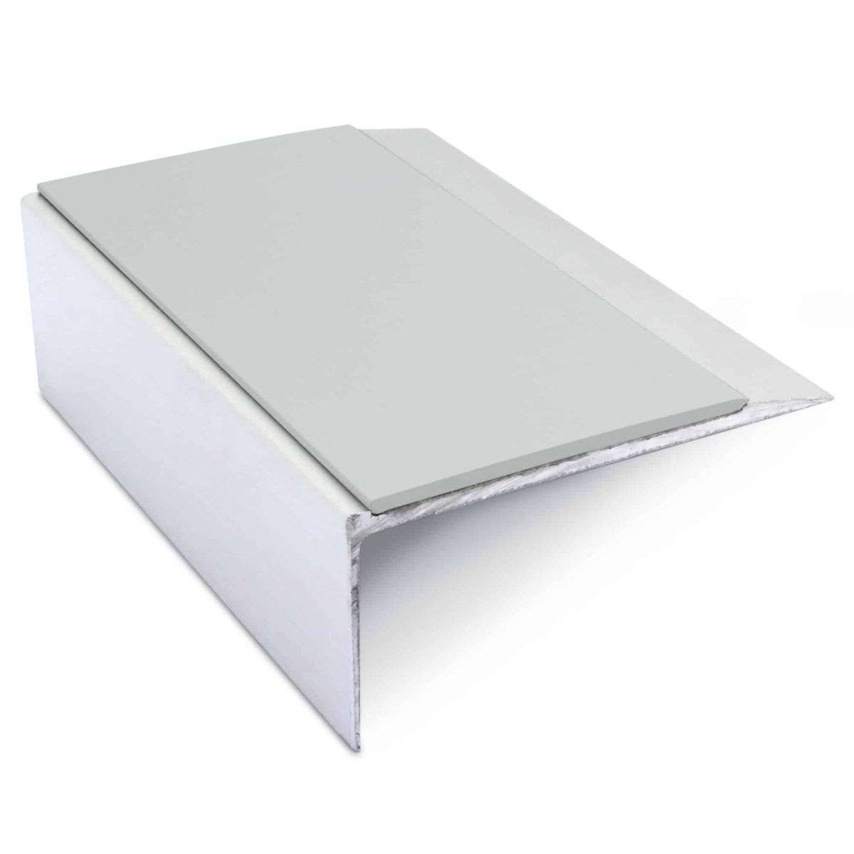 NSL15 Aluminium Non Slip Stair Nosing Edge Trim 66 x 32mm with PVC Insert