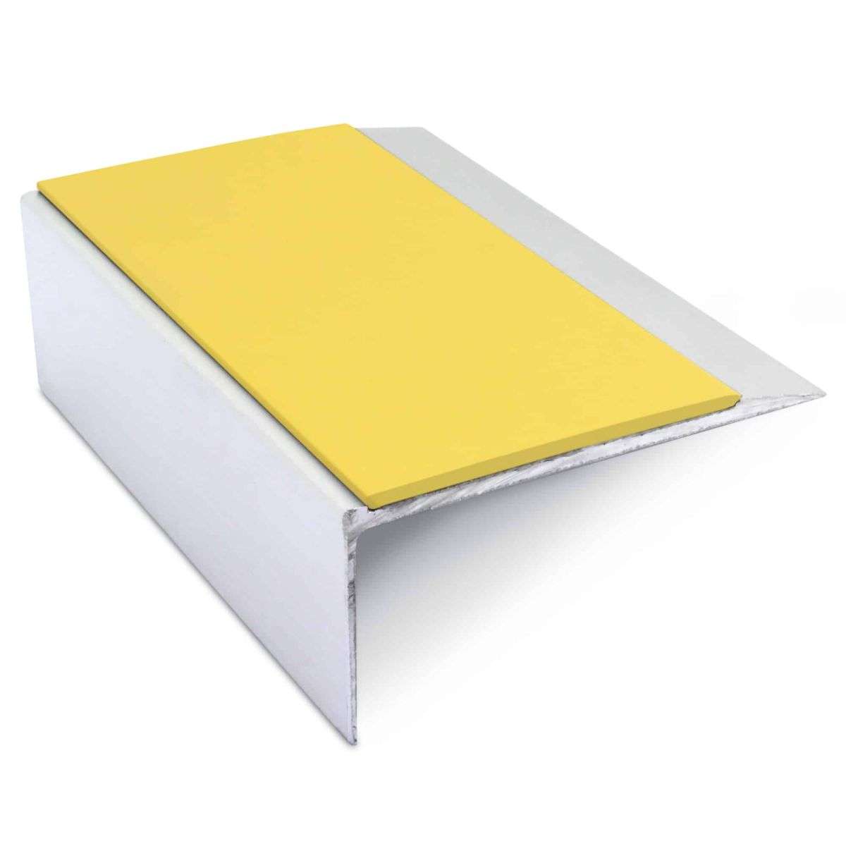 NSL15 Aluminium Non Slip Stair Nosing Edge Trim 66 x 32mm with PVC Insert