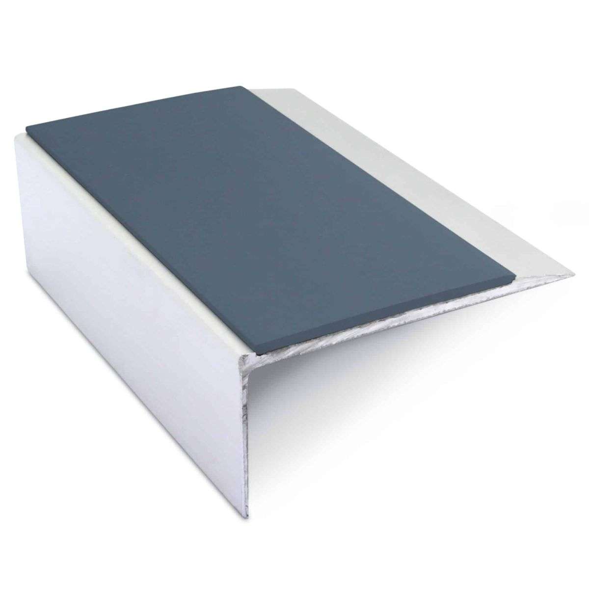 NSL15 Aluminium Non Slip Stair Nosing Edge Trim 66 x 32mm with PVC Insert