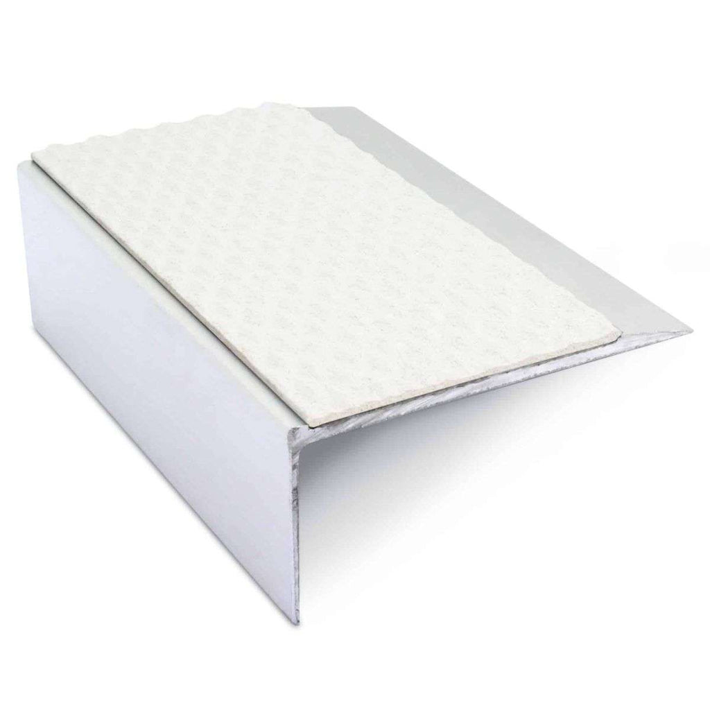 NSL15 Tredsafe Aluminium Non Slip Stair Nosing Edge Trim 66 x 32mm with PVC Insert