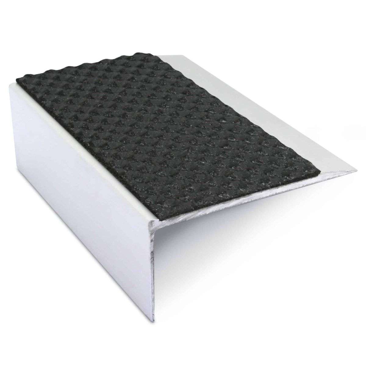 NSL15 Tredsafe Aluminium Non Slip Stair Nosing Edge Trim 66 x 32mm with PVC Insert