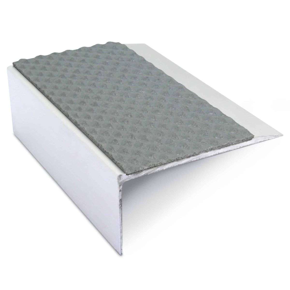 NSL15 Tredsafe Aluminium Non Slip Stair Nosing Edge Trim 66 x 32mm with PVC Insert