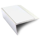NSL16 Aluminium Non Slip Stair Nosing Edge Trim 66 x 32mm with PVC Insert Rakeback