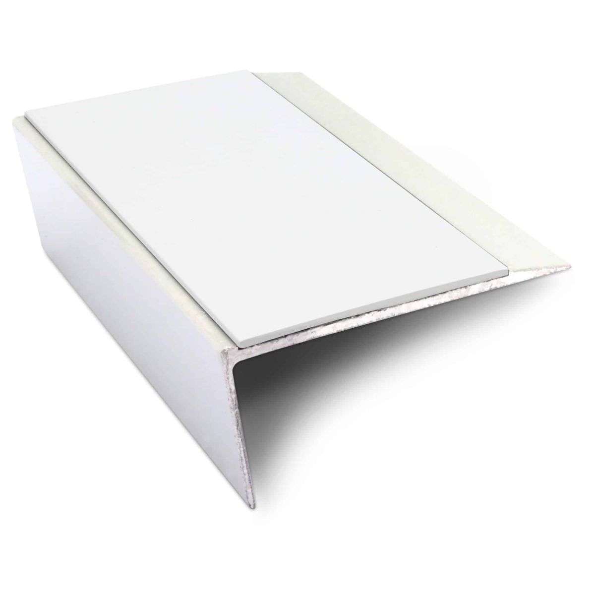 NSL16 Aluminium Non Slip Stair Nosing Edge Trim 66 x 32mm with PVC Insert Rakeback