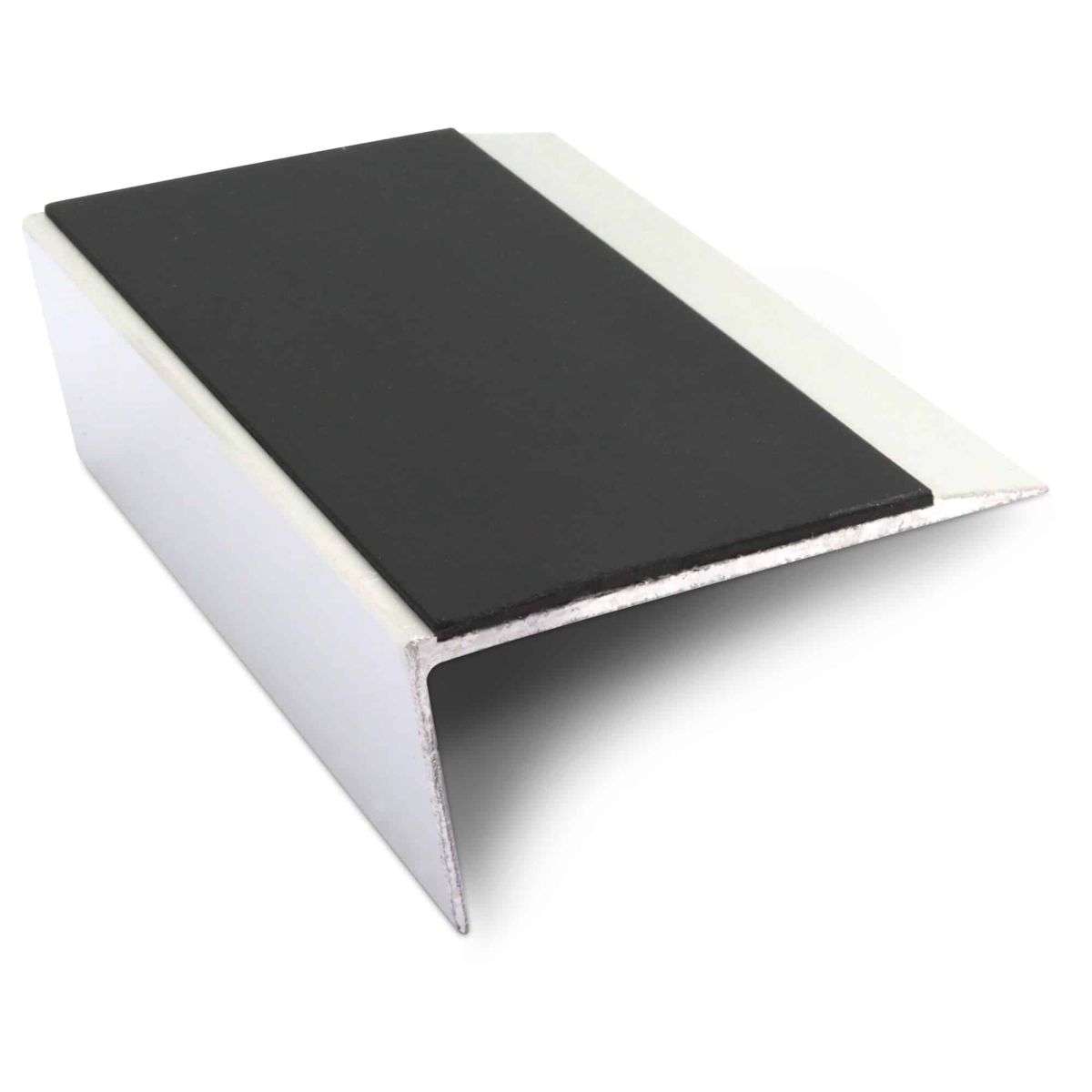 NSL16 Aluminium Non Slip Stair Nosing Edge Trim 66 x 32mm with PVC Insert Rakeback