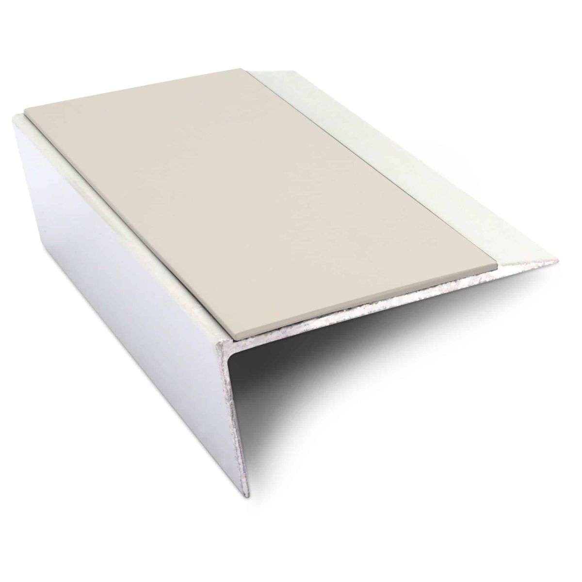 NSL16 Aluminium Non Slip Stair Nosing Edge Trim 66 x 32mm with PVC Insert Rakeback