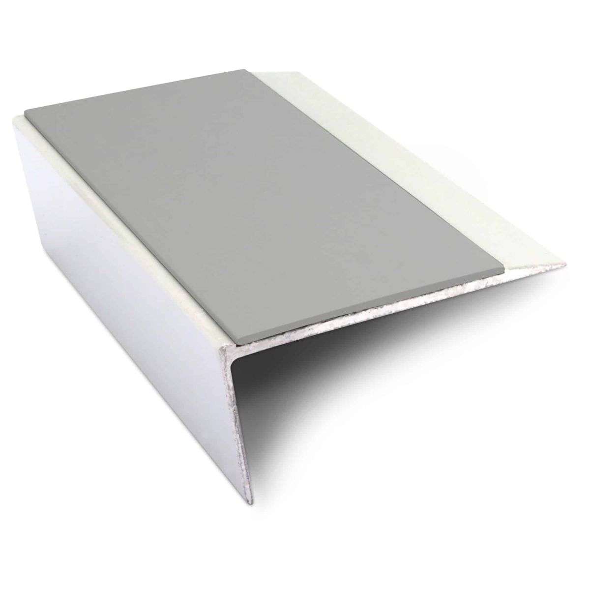 NSL16 Aluminium Non Slip Stair Nosing Edge Trim 66 x 32mm with PVC Insert Rakeback