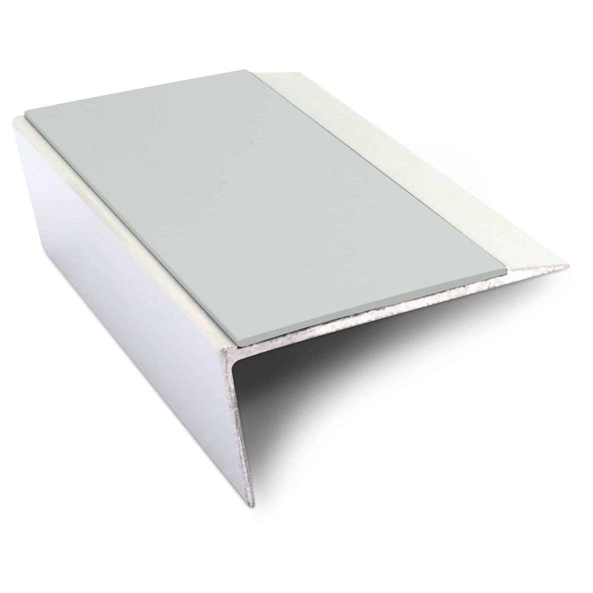 NSL16 Aluminium Non Slip Stair Nosing Edge Trim 66 x 32mm with PVC Insert Rakeback
