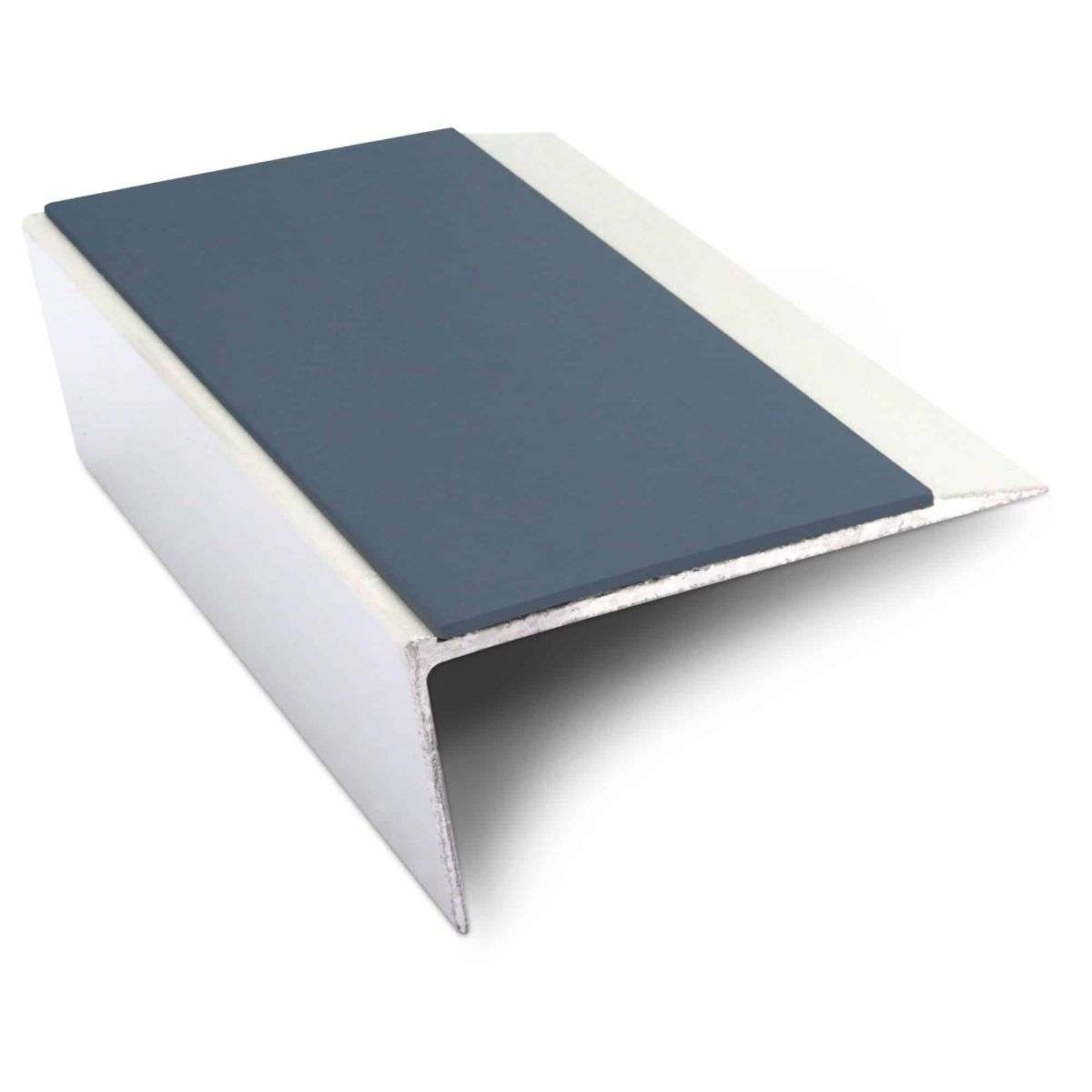 NSL16 Aluminium Non Slip Stair Nosing Edge Trim 66 x 32mm with PVC Insert Rakeback