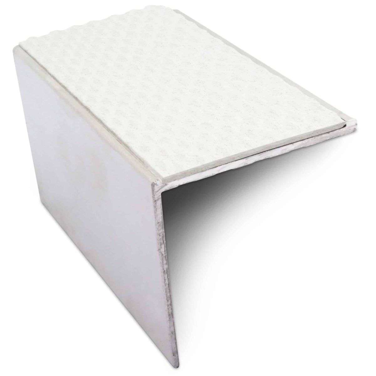 NSL19 Tredsafe Aluminium Non Slip Stair Nosing Edge Trim 56 x 55mm DDA Compliant with PVC Insert