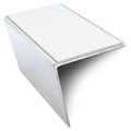 NSL20 Aluminium Non Slip Stair Nosing Edge Trim 57 x 55mm DDA Compliant with PVC Insert Rakeback