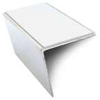 NSL20 Aluminium Non Slip Stair Nosing Edge Trim 57 x 55mm DDA Compliant with PVC Insert Rakeback