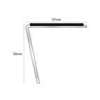 NSL20 Aluminium Non Slip Stair Nosing Edge Trim 57 x 55mm DDA Compliant with PVC Insert Rakeback