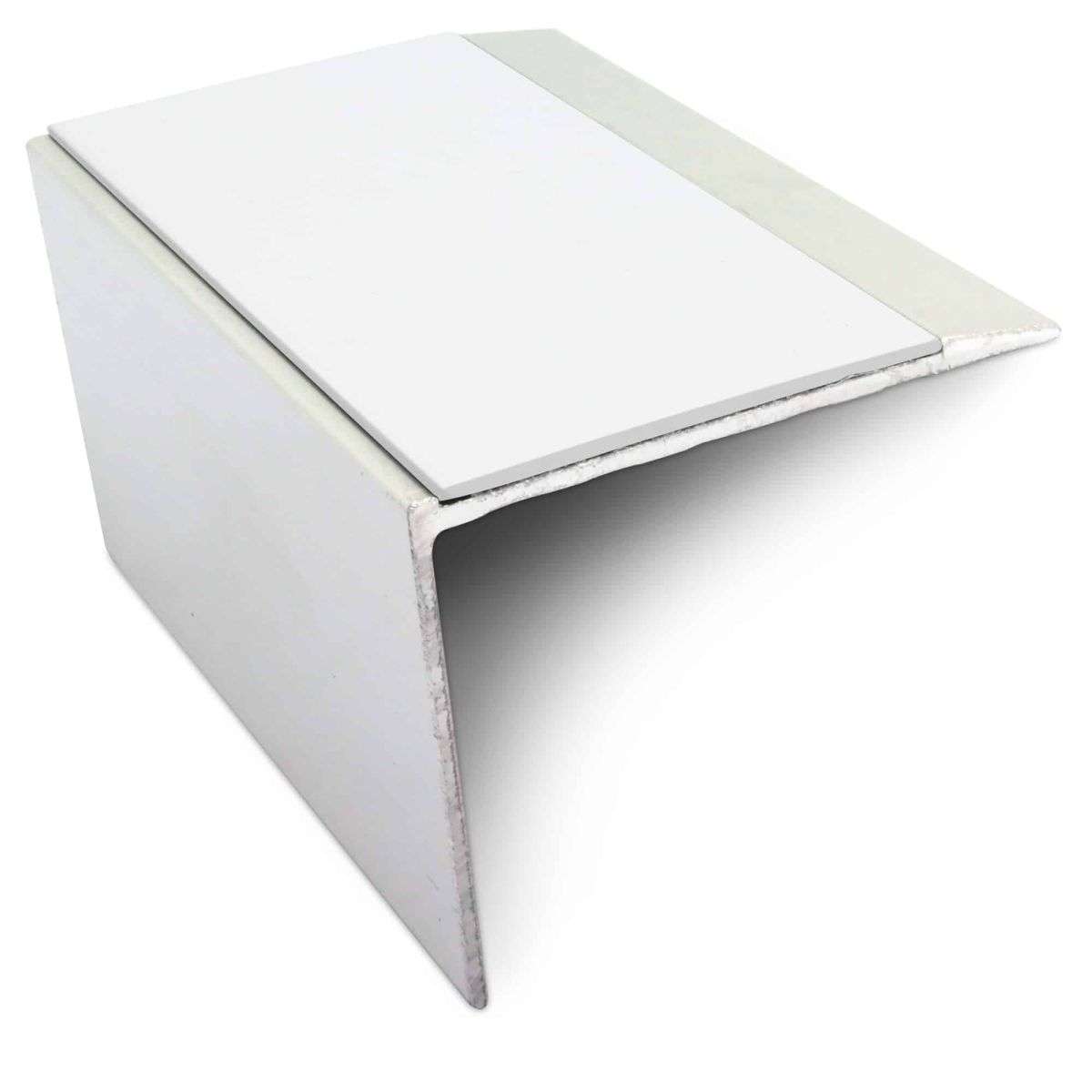 NSL21 Aluminium Non Slip Stair Nosing Edge Trim 67 x 55mm DDA Compliant with PVC Insert