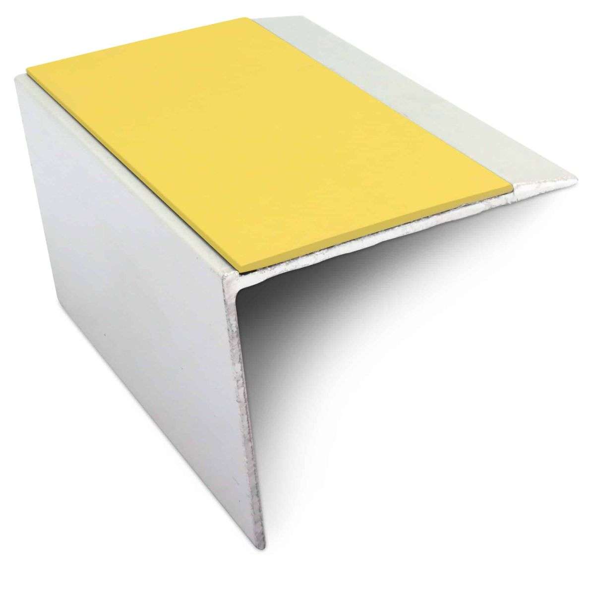 NSL21 Aluminium Non Slip Stair Nosing Edge Trim 67 x 55mm DDA Compliant with PVC Insert
