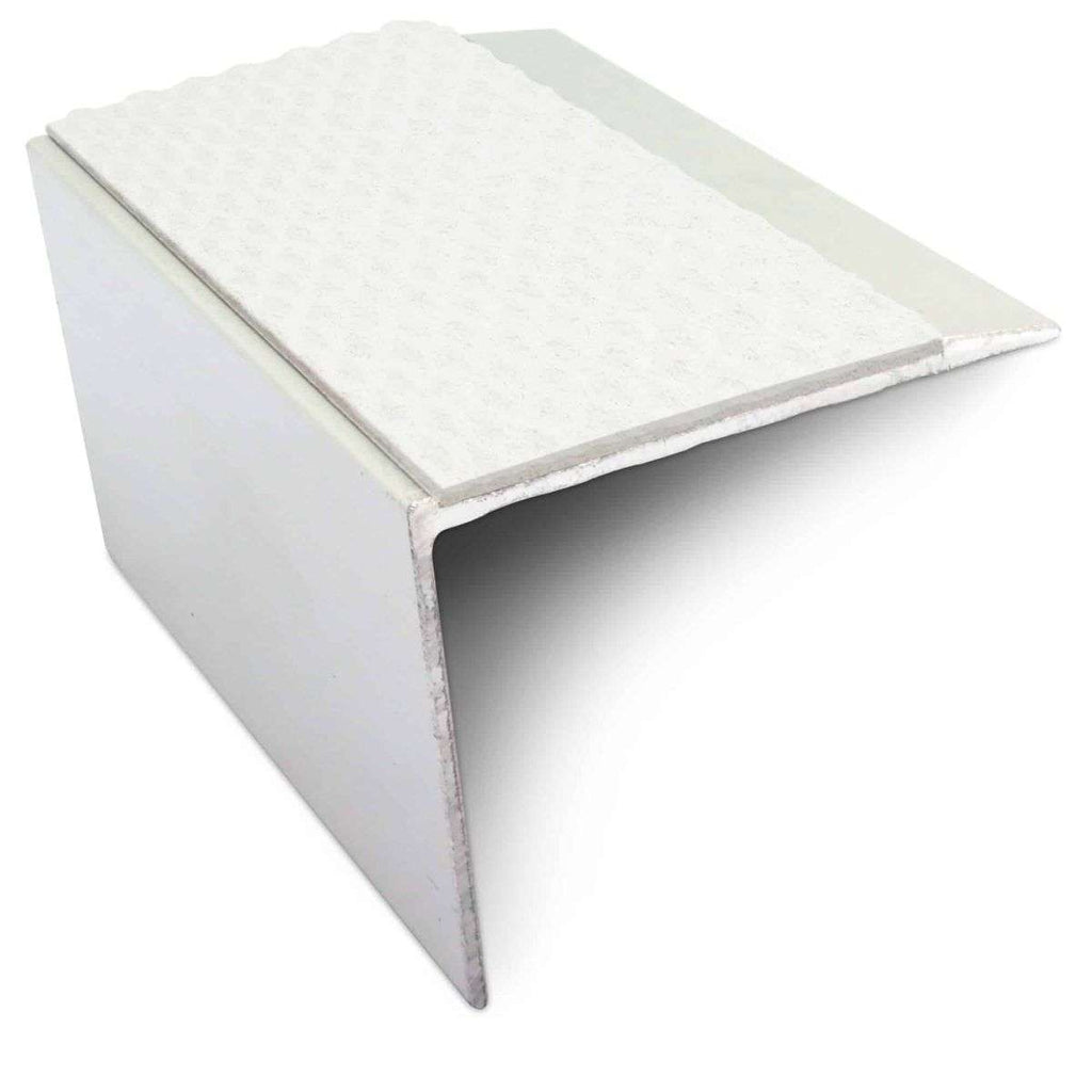 NSL21 Tredsafe Aluminium Non Slip Stair Nosing Edge Trim 67 x 55mm DDA Compliant with PVC Insert